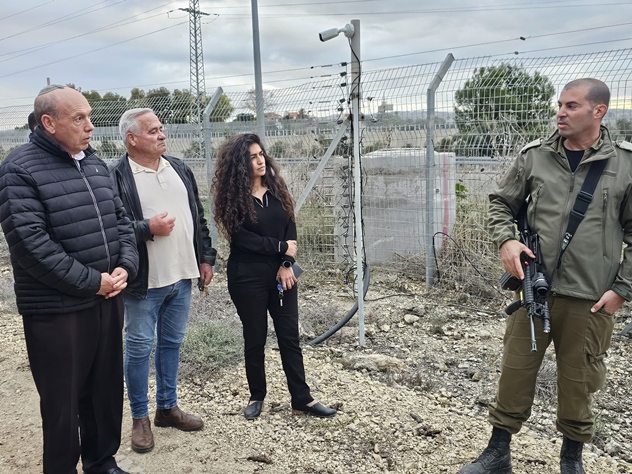 המבקר אנגלמן בישובי קו התפר